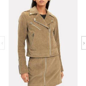 RAG & BONE Mercer Corduroy Moto Tan Camel Jacket M